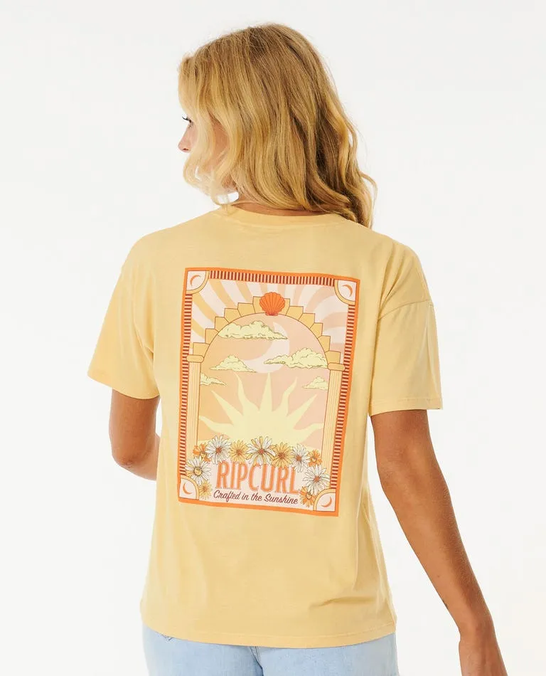 Rip Curl Mystic Relaxed Tee-Washed Yellow