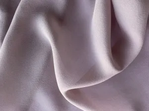 Semi-Sheer Romantically Soft Buffed Mauve Silk Crepe Georgette (Made in Italy)