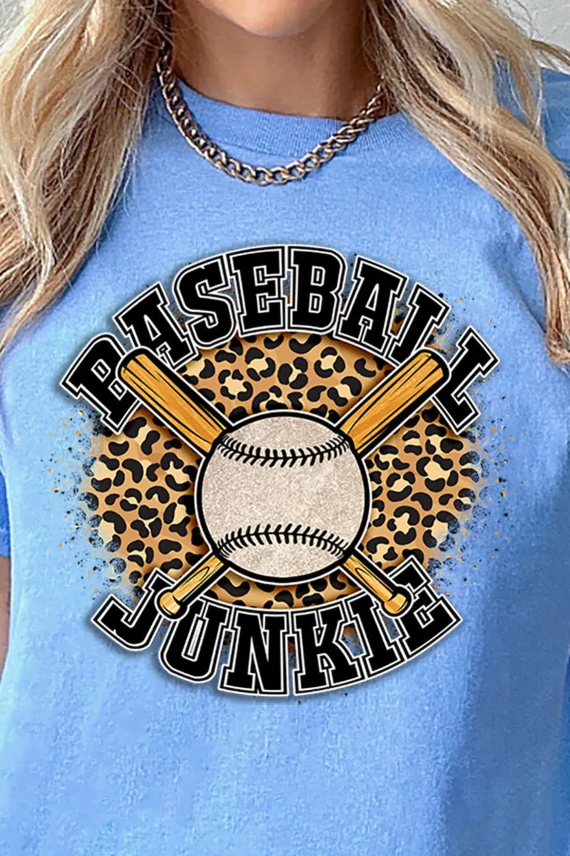 Splatter Baseball Junkie Short Sleeve Relaxed Fit T-Shirt