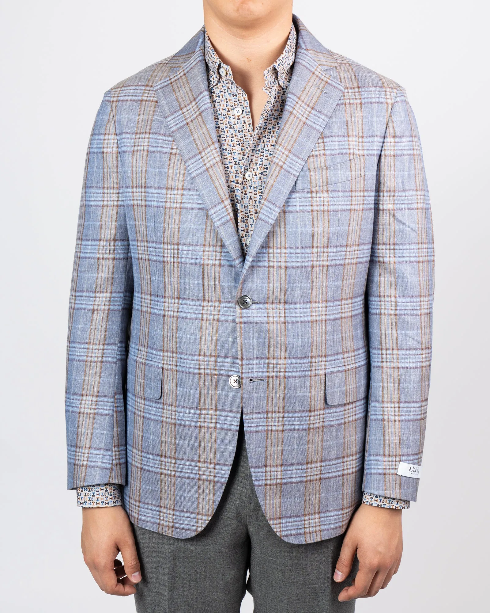 Tan & Rust Plaid Sportcoat