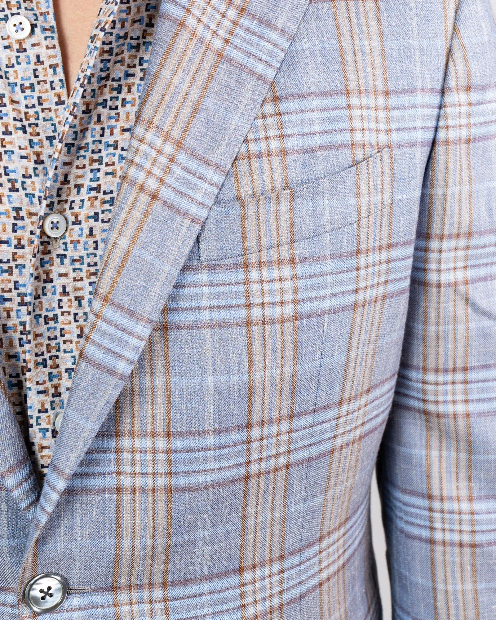 Tan & Rust Plaid Sportcoat