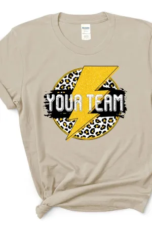 Team Strike Black and Yellow Short Sleeve Relaxed Fit T-Shirt