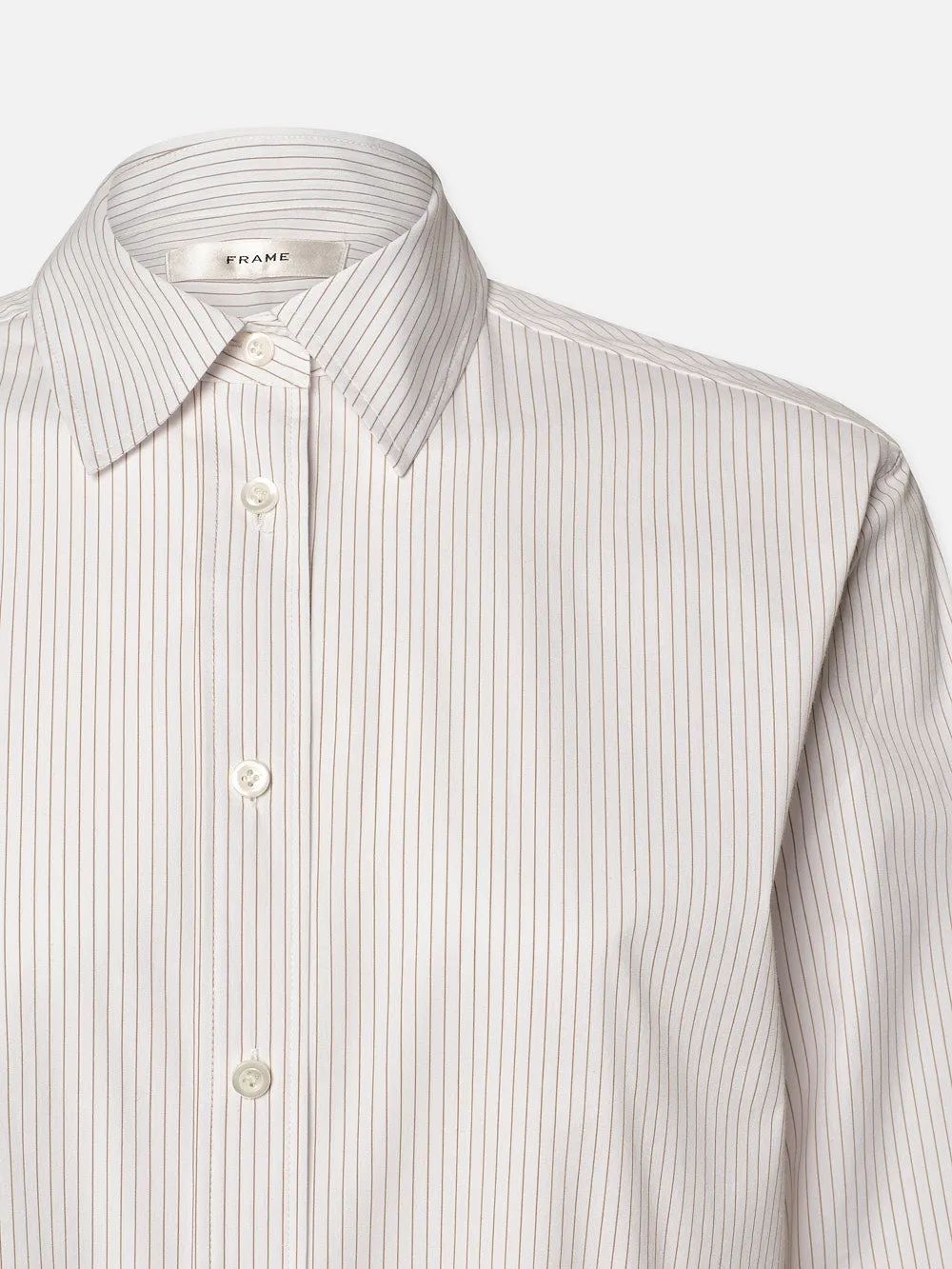 The Borrowed Shirt -- White Multi