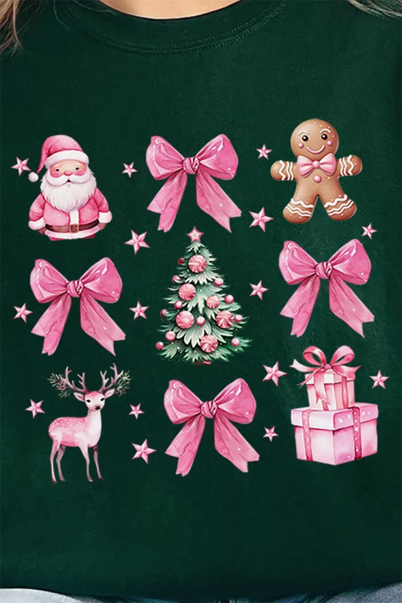 Wishing For A Pink Christmas Heavy-weight Crew Sweatshirt