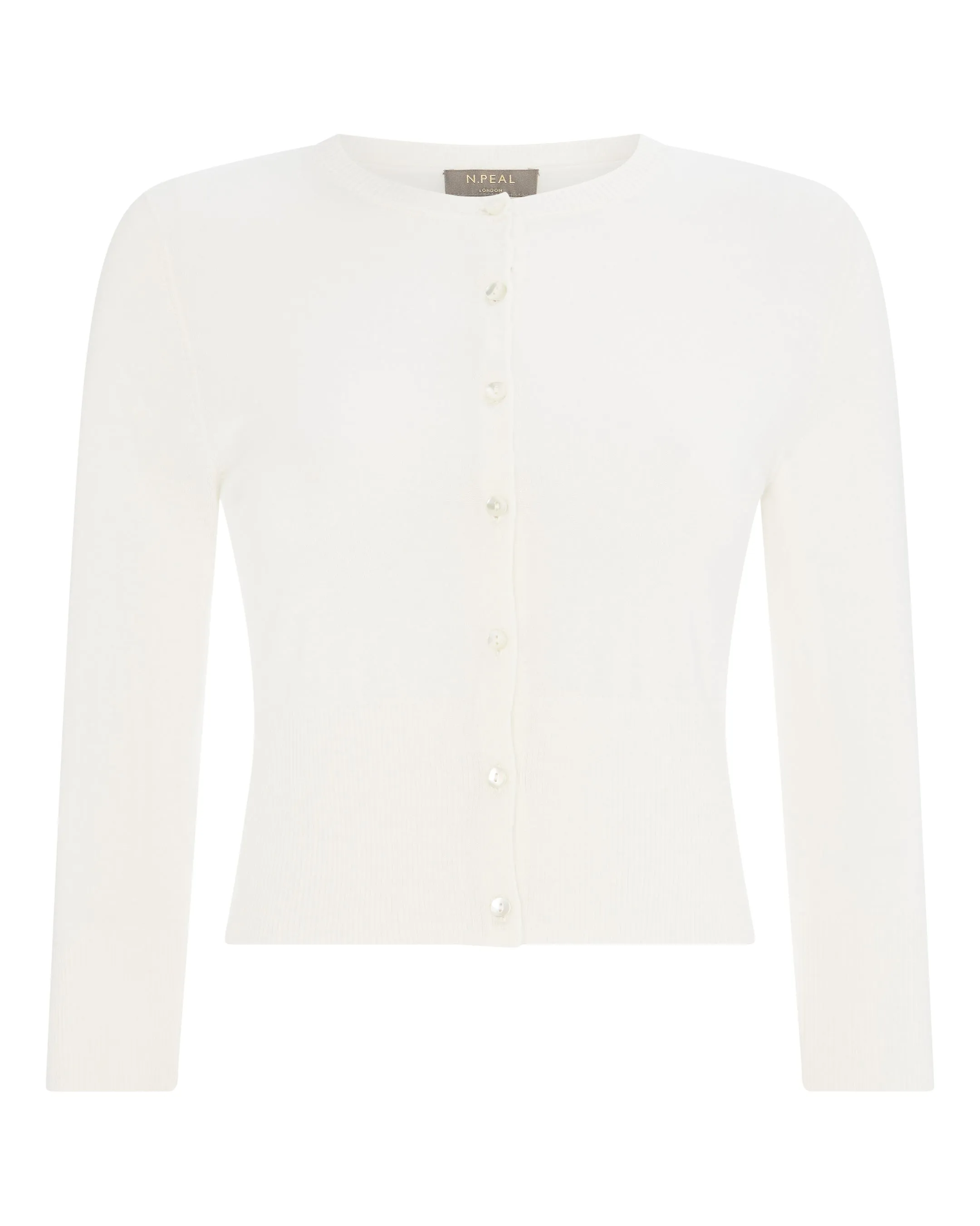 Women's Darcie Superfine Cashmere Cropped Cardigan New Ivory White