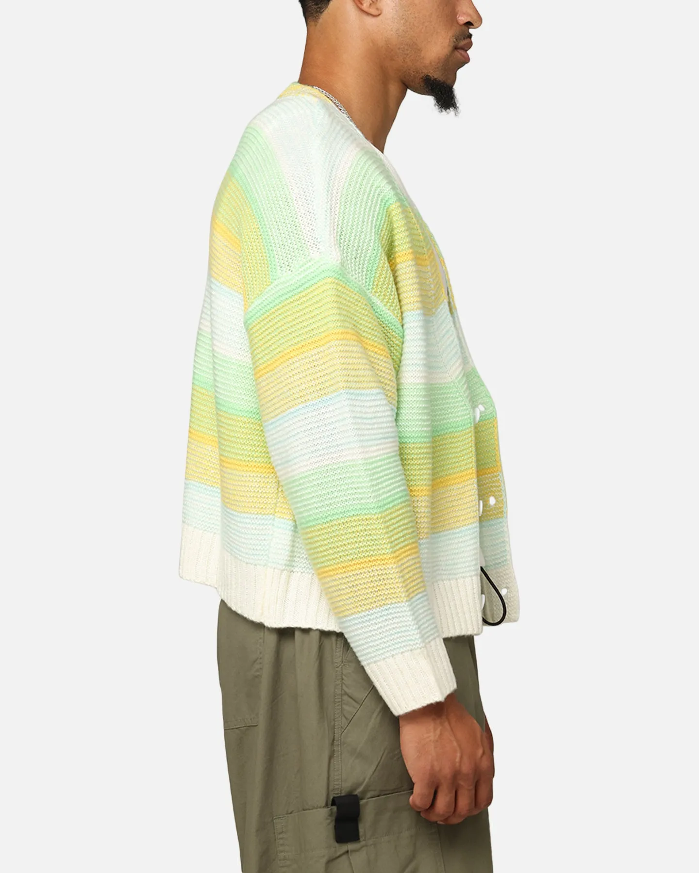 XXIII Striped Cardigan Green/Blue/Yellow